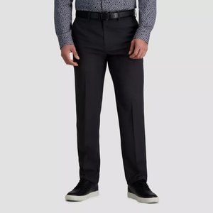 Gray Men's Premium Stretch Straight Fit Dress Pant Trousers 32 X 32 Haggar H26